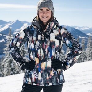Roxy Women's Colorful Feather Ski Jacket S